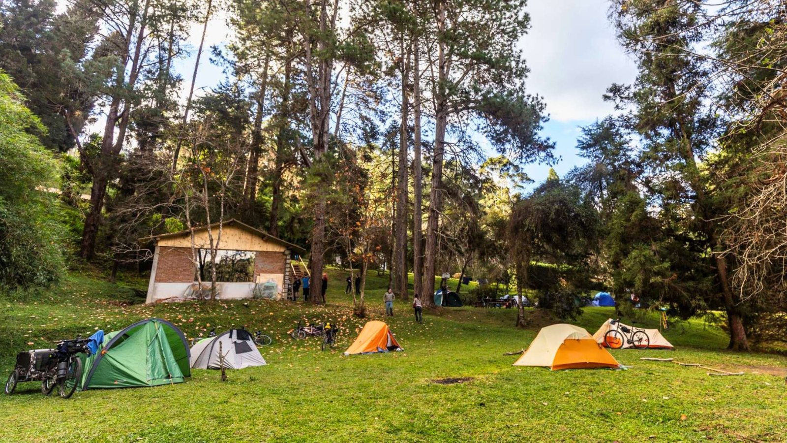 Ciclistas acampam no encontro Encontro Nacional de Cicloturismo 