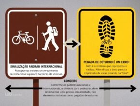 Sinalização para Cicloturismo Autoguiado X Guia de Sinalização para rotas de cicloturismo e trilhas de ciclismo de montanha no Brasil