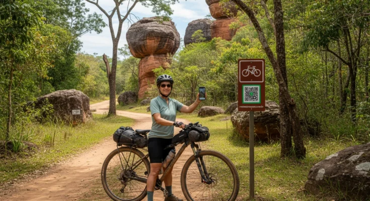 Sinalização Física e Digital para Cicloturismo Autoguiado na Rota dos Tropeiros do Paraná